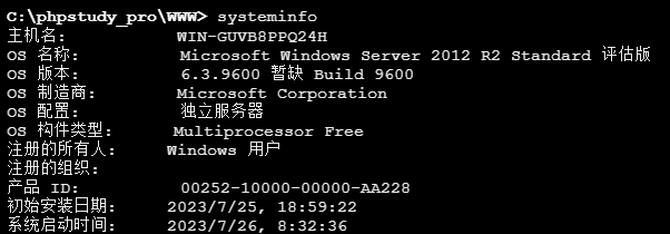 ./Web环境/查看systeminfo信息.png